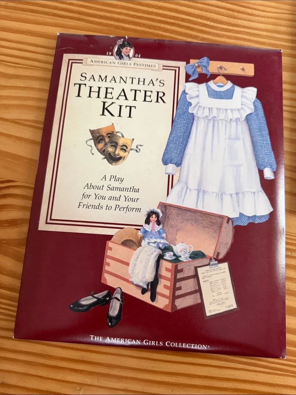 American Girl Samantha Pastimes Set of 4 Theater, Paper Dolls, Craft, Cook - NEW